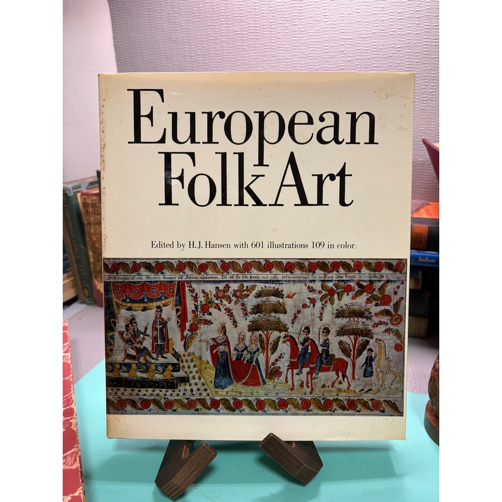 1968 European Folk Art H.J. Hansen First Edition Hardcover Slipcase McGraw-Hill